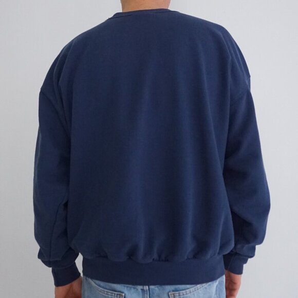 Vintage 90s Myrtle Beach south Carolina Navy Cotton Crewneck Sweater XL - Picture 2 of 10